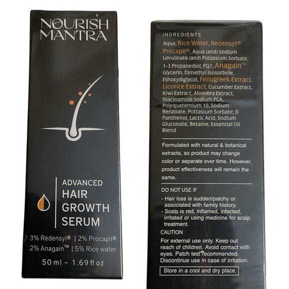 Nourish Mantra Advanced Hair Growth Serum For All Hair Thinning 1.69 fl oz - Picture 4 of 8